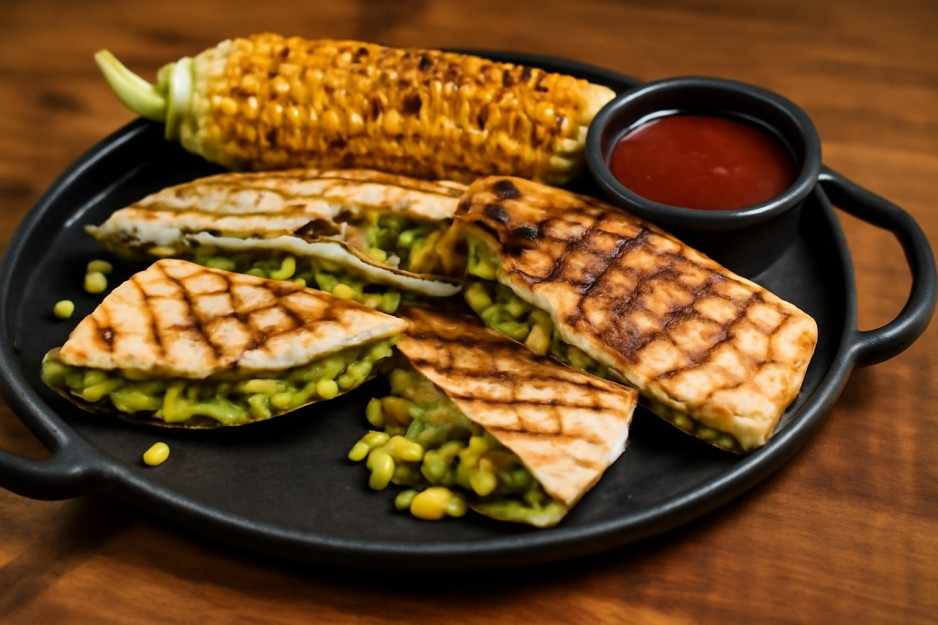 Quesadillas moz’ et maïs